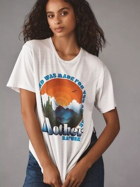 MOTHER Sold Out 'Rowdy You And Me White Tee' Small